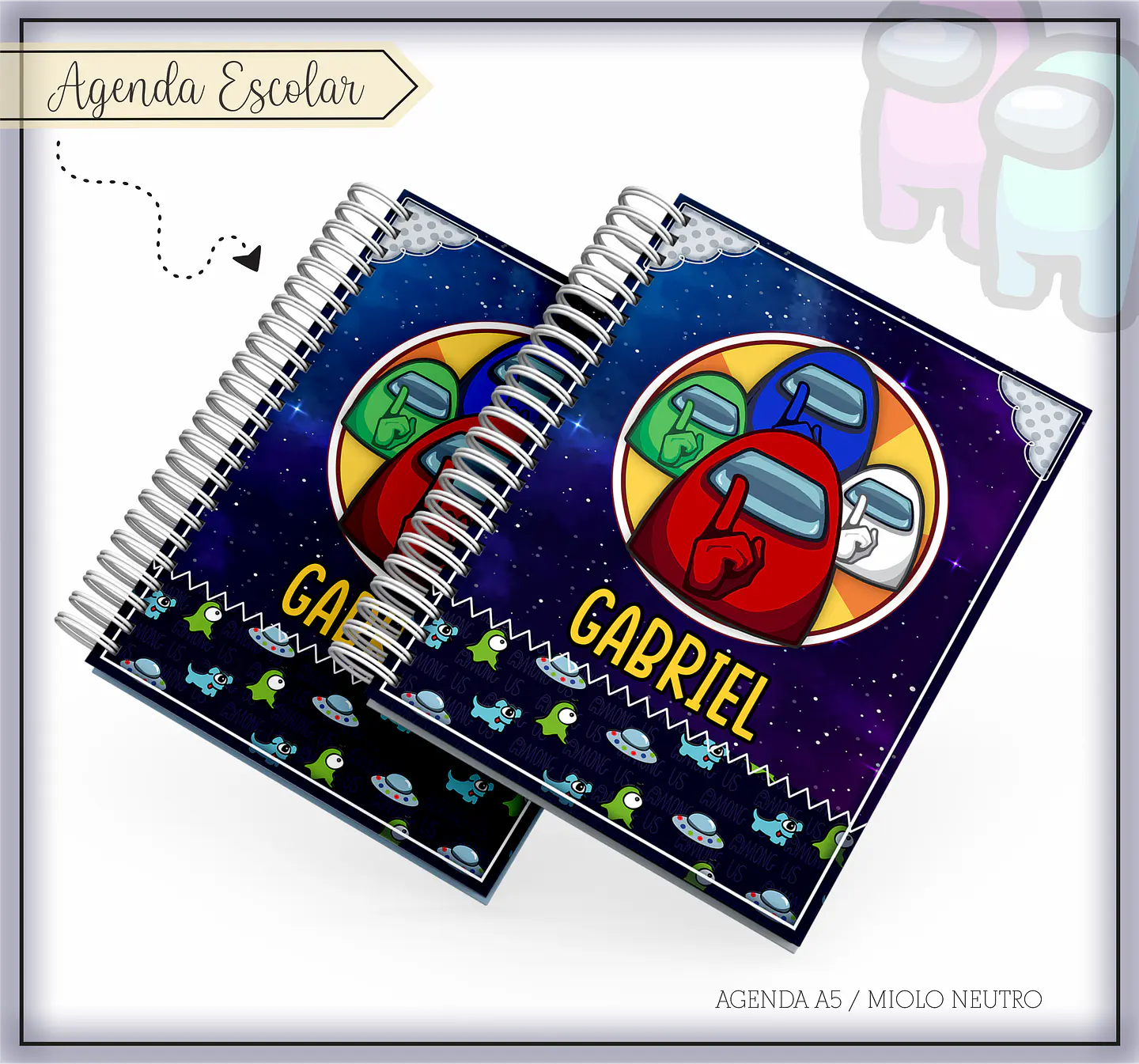 Arquivo Combo Escolar Among us - LINA 15