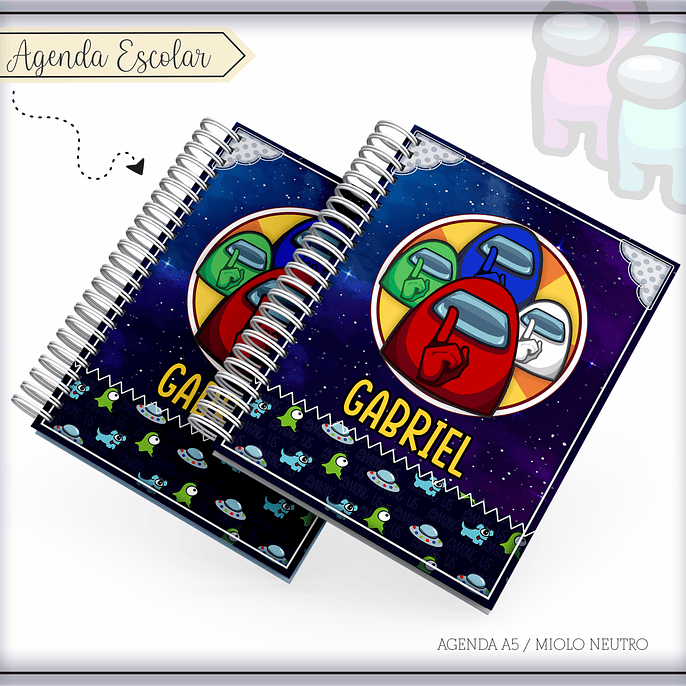 Arquivo Combo Escolar Among us - LINA 15