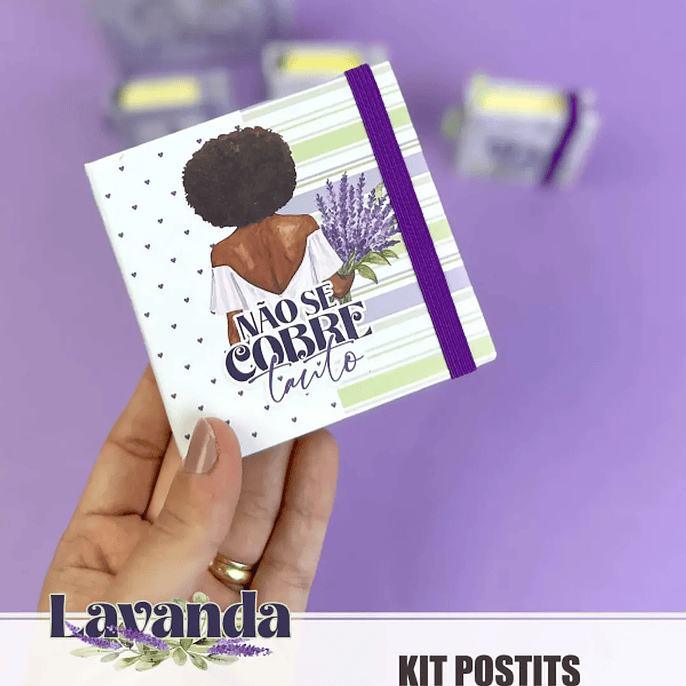 Arquivo Coleção Lavanda Kit Post Its 2