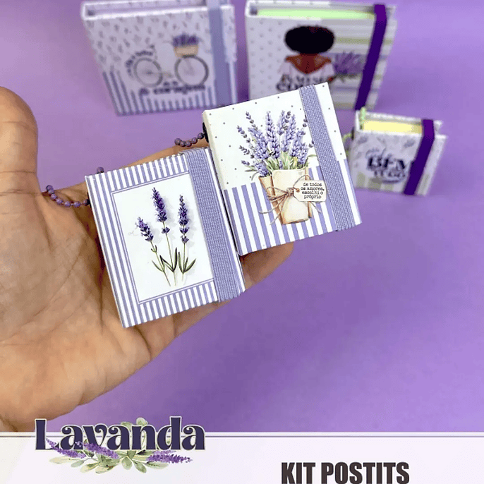 Arquivo Coleção Lavanda Kit Post Its 4
