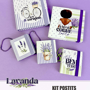 Arquivo Coleção Lavanda Kit Post Its