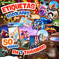 Arquivo Combo Etiqueta Escolar 50 Temas - ILUSTRACIN - Thumbnail 1