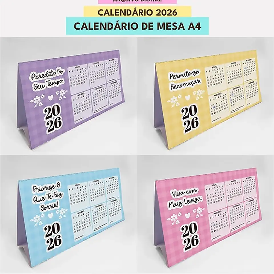 Arquivo Mini Combo Calendários Fofos 2026 3