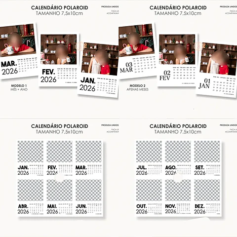 Arquivo Calendário Polaroid 2026