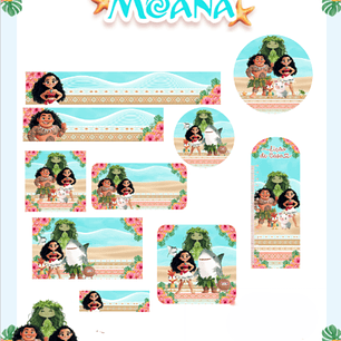 Arquivo Etiqueta Escolar Moana - PAMELLA