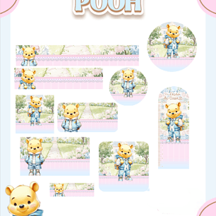 Arquivo Etiqueta Escolar Ursinho Pooh - PAMELLA