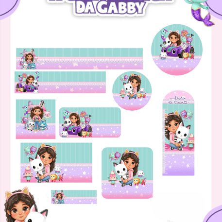 Arquivo Etiqueta Escolar A Casa Mágica da Gabby - PAMELLA 1