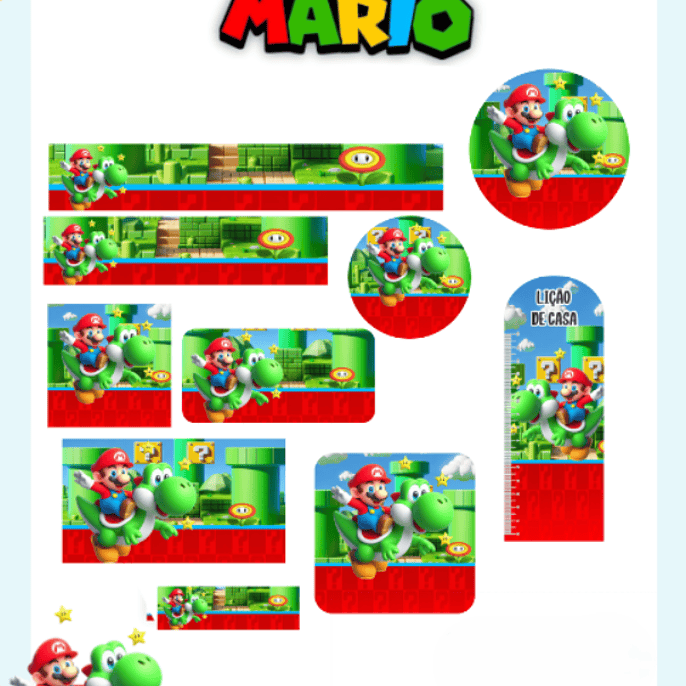 Arquivo Etiqueta Escolar Super Mario - PAMELLA 1