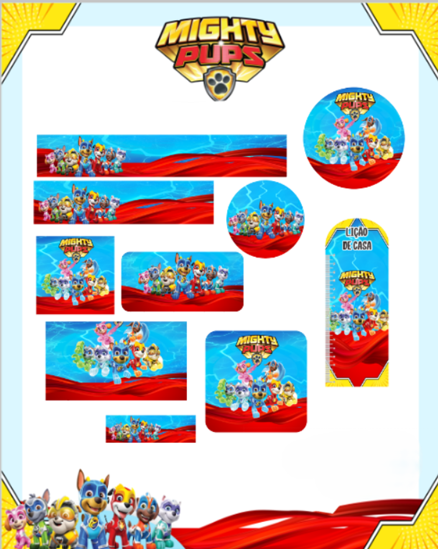 Arquivo Etiqueta Escolar Patrulha Canina - PAMELLA 1