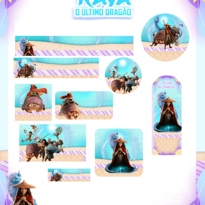 Arquivo Etiqueta Escolar Raya o Último Dragão - PAMELLA 1