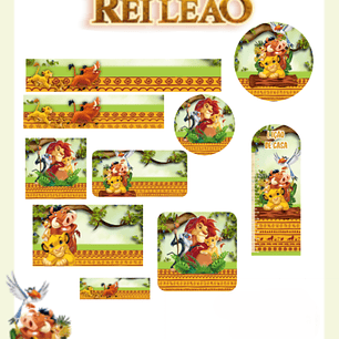 Arquivo Etiqueta Escolar O Rei Leão - PAMELLA