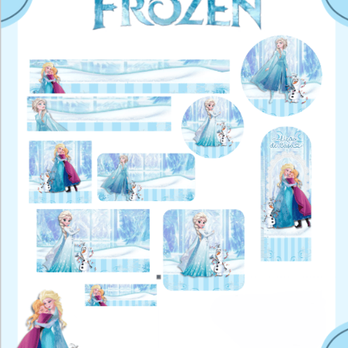 Arquivo Etiqueta Escolar Frozen - PAMELLA 1