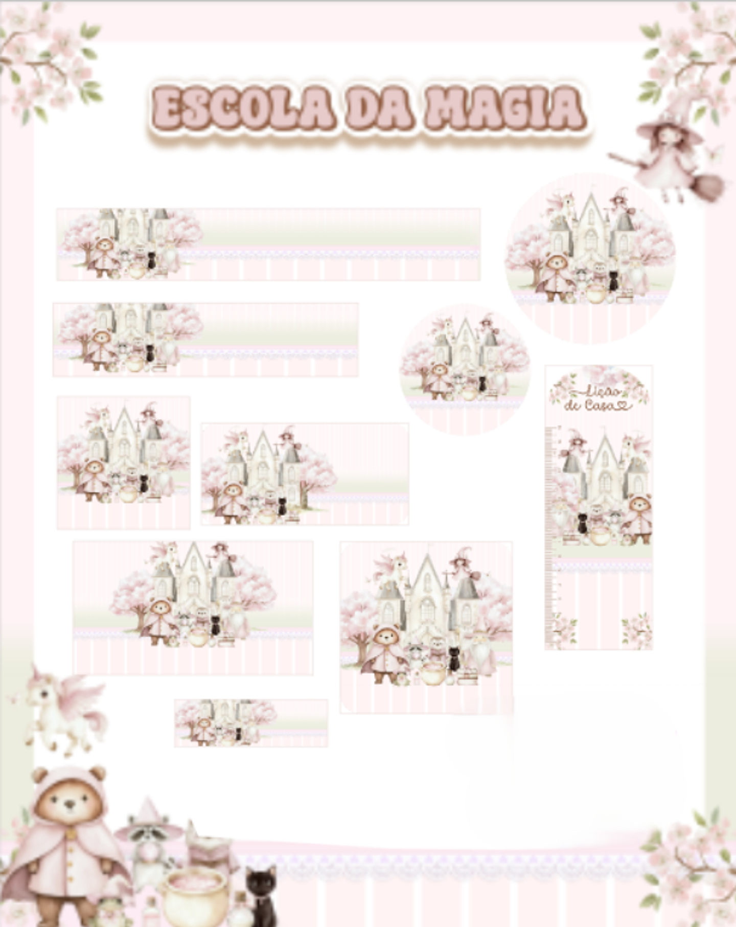 Arquivo Etiqueta Escolar Escola da Magia - PAMELLA 1