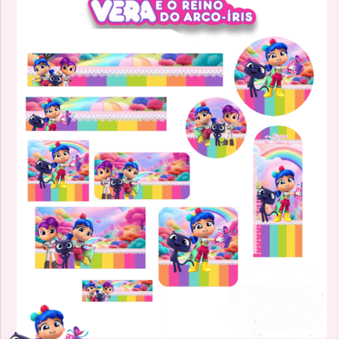 Arquivo Etiqueta Escolar Vera e o Reino do Arco Iris - PAMELLA 1