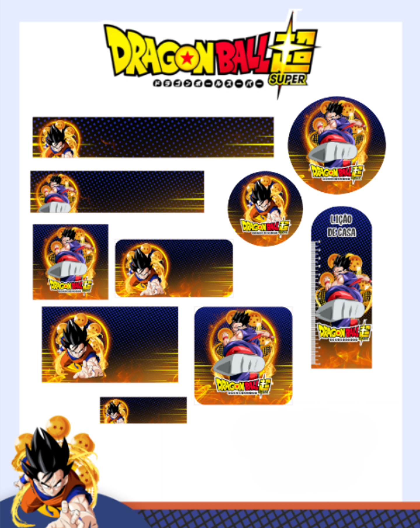 Arquivo Etiqueta Escolar Dragon Ball - PAMELLA 1