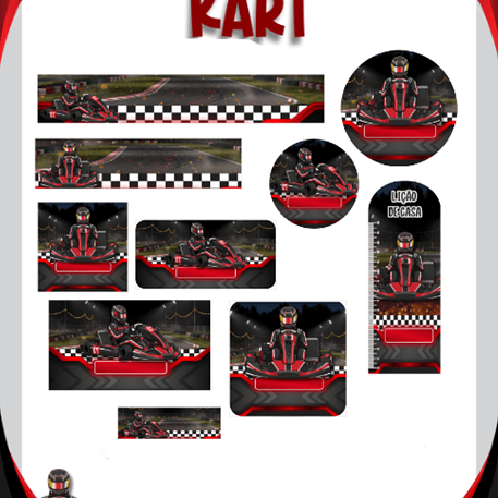 Arquivo Etiqueta Escolar Kart - PAMELLA 1