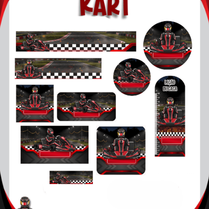 Arquivo Etiqueta Escolar Kart - PAMELLA 1