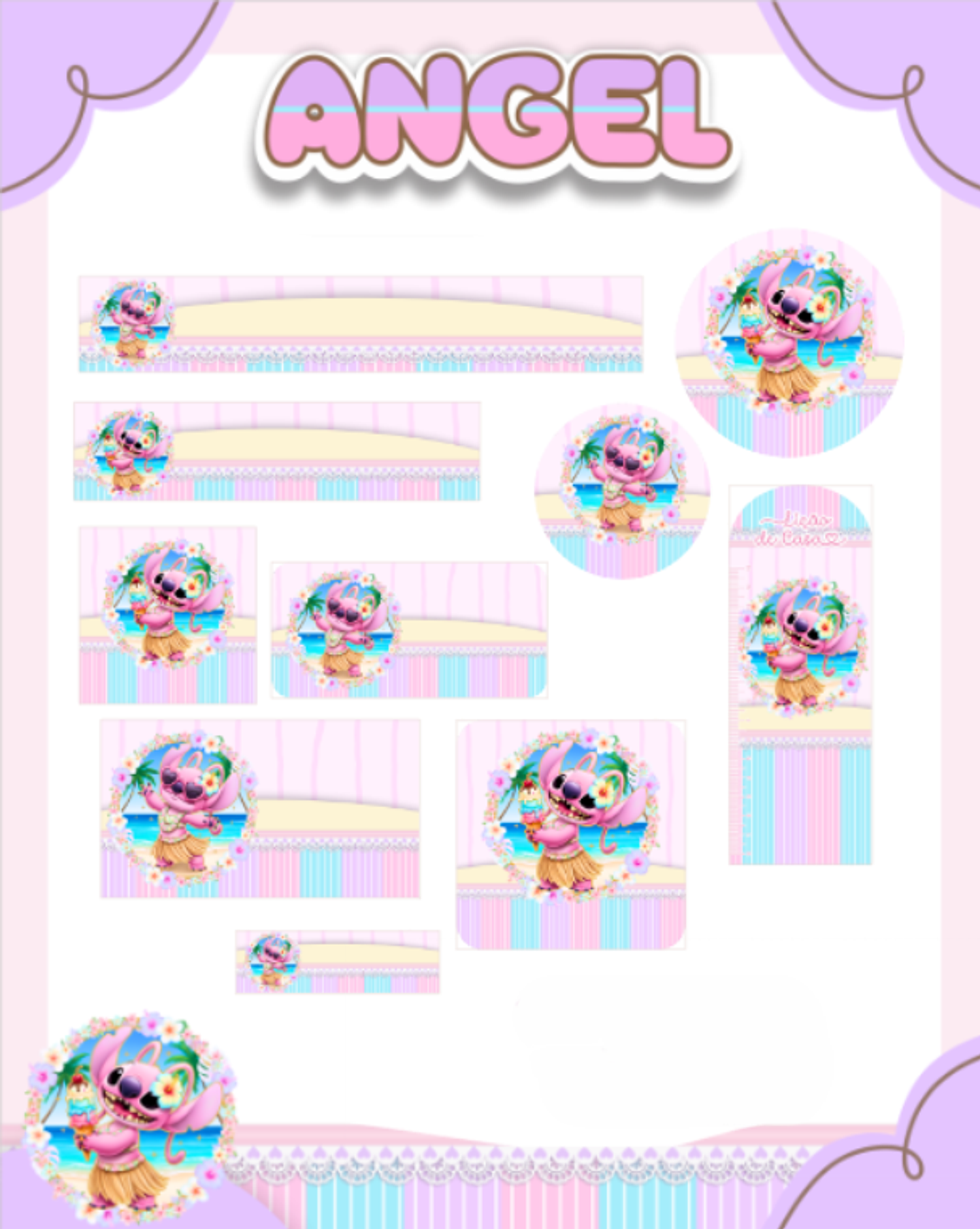 Arquivo Etiqueta Escolar Angel - PAMELLA 1