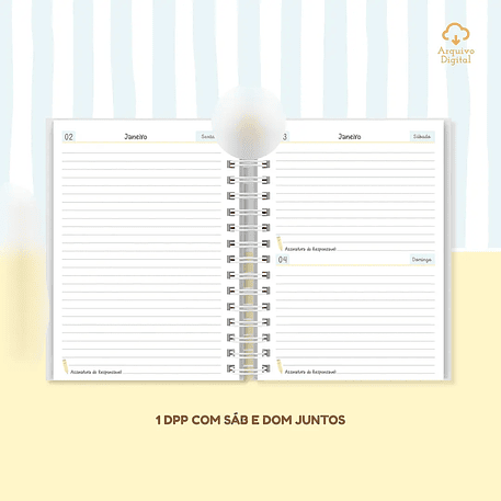 Arquivo Agenda Escolar 2026 Azul com Amarelo A5 2