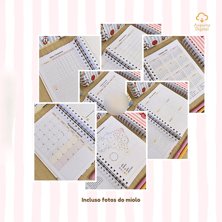 Arquivo Agenda Escolar 2026 Rosa com Amarelo A5 5