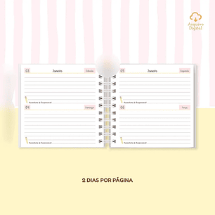 Arquivo Mini Agenda Escolar Quadrada 2026 Rosa com Amarelo