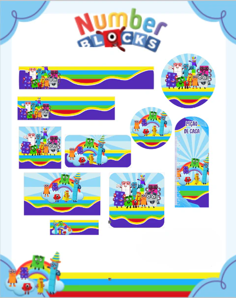 Arquivo Etiqueta Escolar Numberblock - PAMELLA