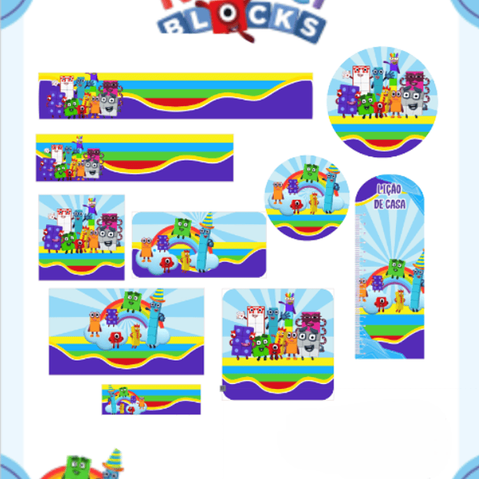 Arquivo Etiqueta Escolar Numberblock - PAMELLA 1