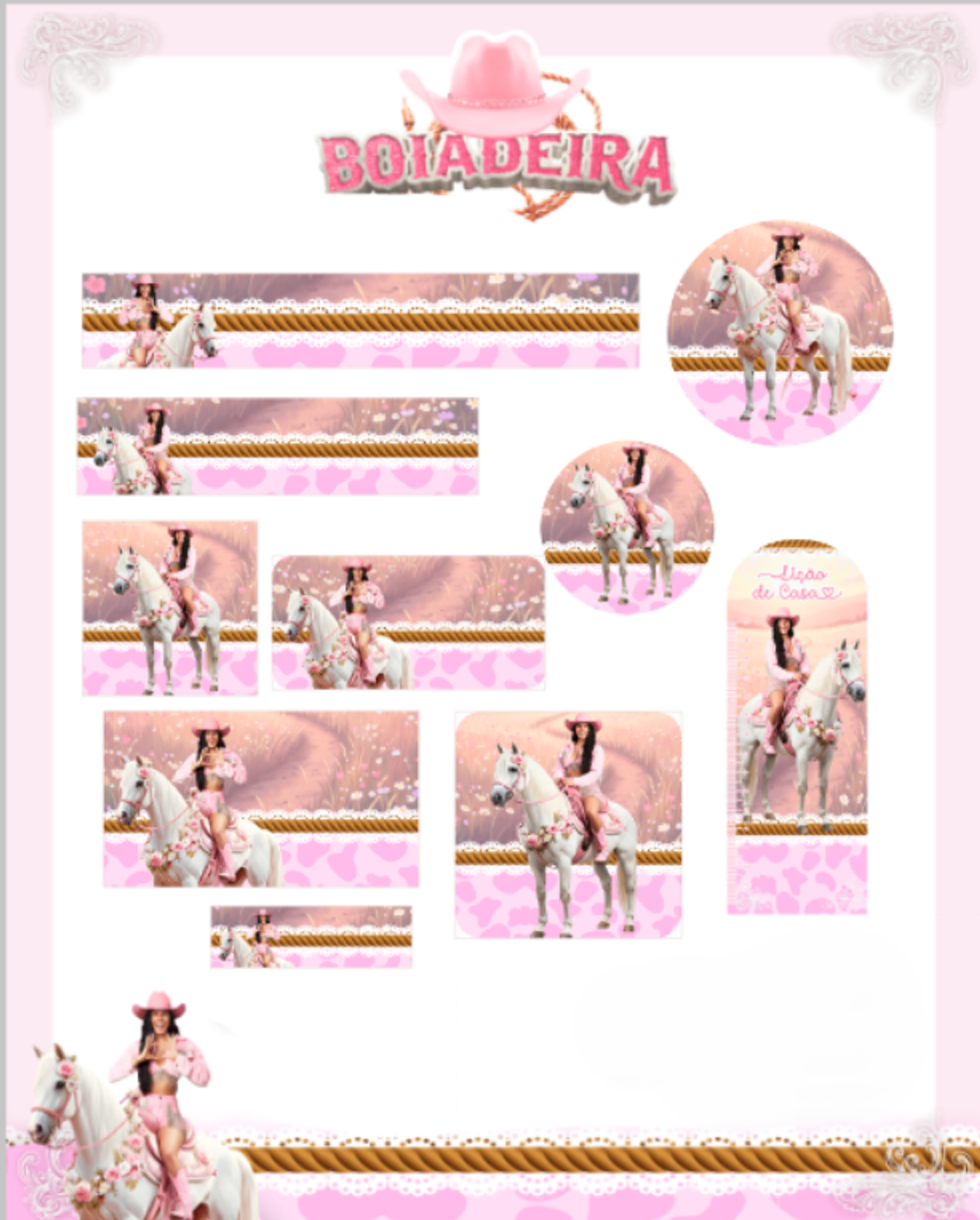 Arquivo Etiqueta Escolar Boiadeira - PAMELLA 1