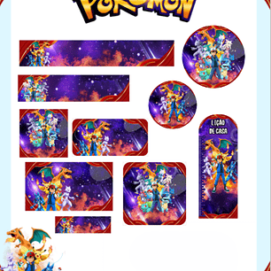Arquivo Etiqueta Escolar Pokémon - PAMELLA