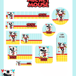 Arquivo Etiqueta Escolar Mickey - PAMELLA