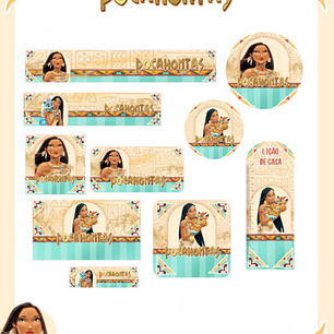 Arquivo Etiqueta Escolar Pocahontas - PAMELLA
