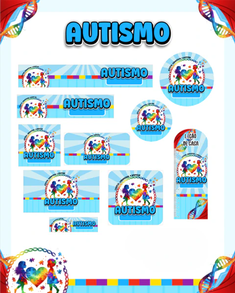 Arquivo Etiqueta Escolar Autismo - PAMELLA