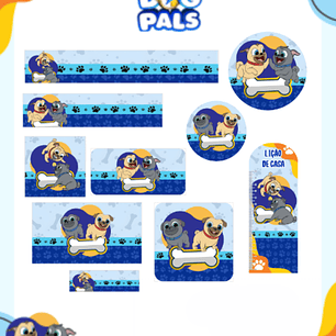 Arquivo Etiqueta Escolar Puppy Dog Pals - PAMELLA