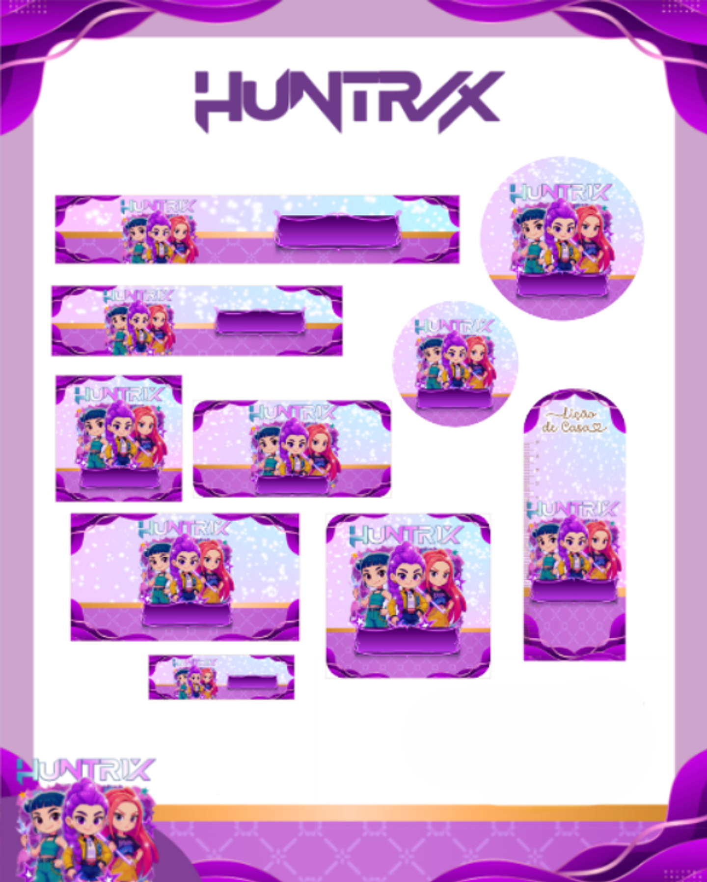 Arquivo Etiqueta Escolar Guerreiras do Kpop - PAMELLA 1