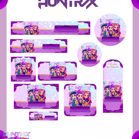 Arquivo Etiqueta Escolar Guerreiras do Kpop - PAMELLA 1