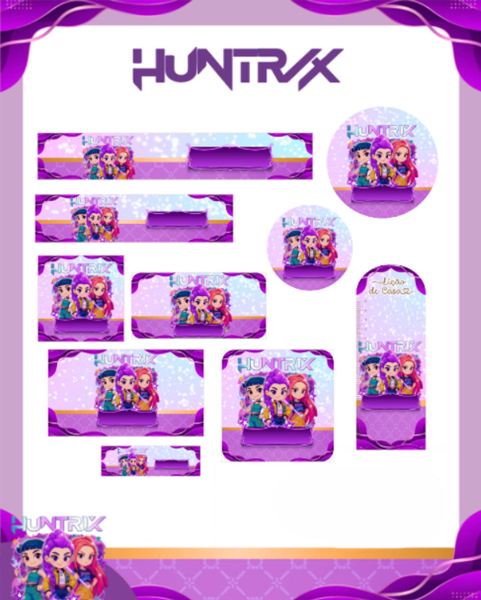 Arquivo Etiqueta Escolar Guerreiras do Kpop - PAMELLA 1