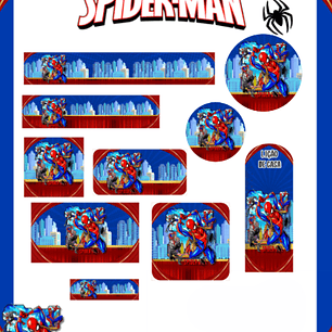 Arquivo Etiqueta Escolar Homem Aranha - PAMELLA