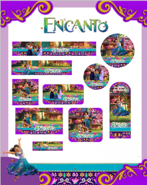 Arquivo Etiqueta Escolar Encanto - PAMELLA