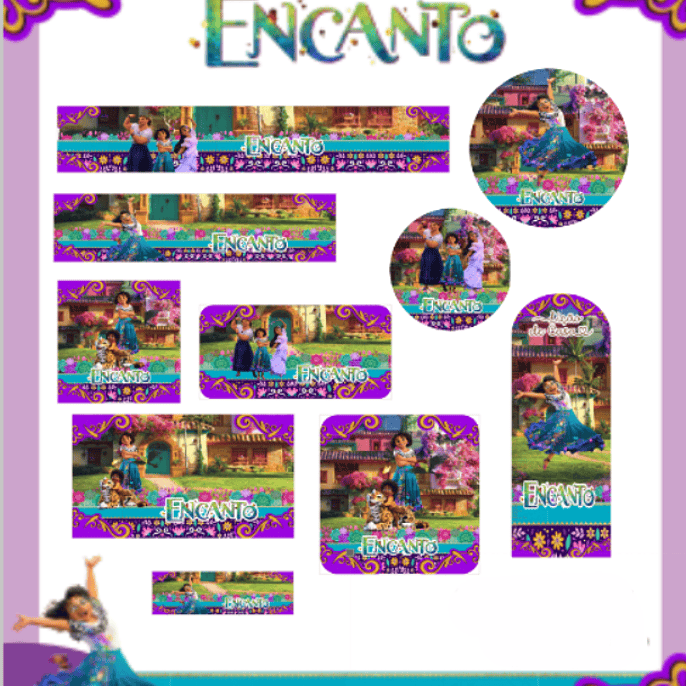 Arquivo Etiqueta Escolar Encanto - PAMELLA 1