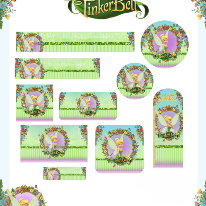 Arquivo Etiqueta Escolar Tinker Bell - PAMELLA 1