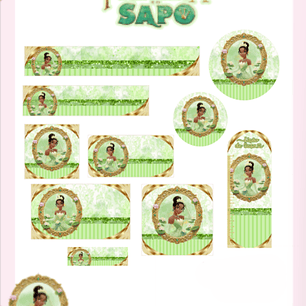 Arquivo Etiqueta Escolar A Princesa e o Sapo - PAMELLA