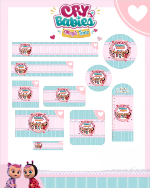 Arquivo Etiqueta Escolar Cry Babies - PAMELLA