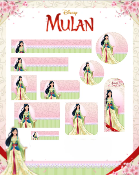 Arquivo Etiqueta Escolar Mulan - PAMELLA