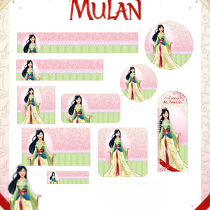 Arquivo Etiqueta Escolar Mulan - PAMELLA