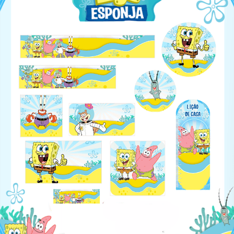 Arquivo Etiqueta Escolar Bob Esponja - PAMELLA 1