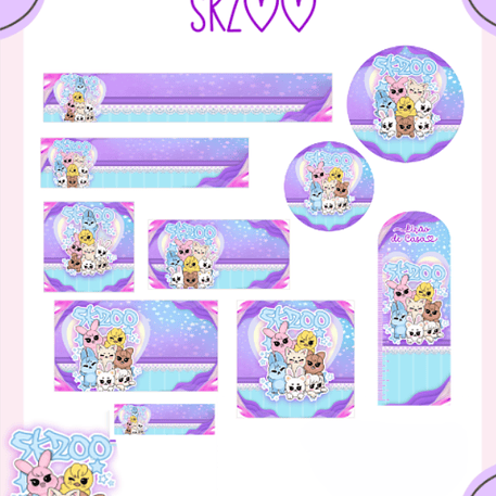 Arquivo Etiqueta Escolar SKZOO - PAMELLA 1