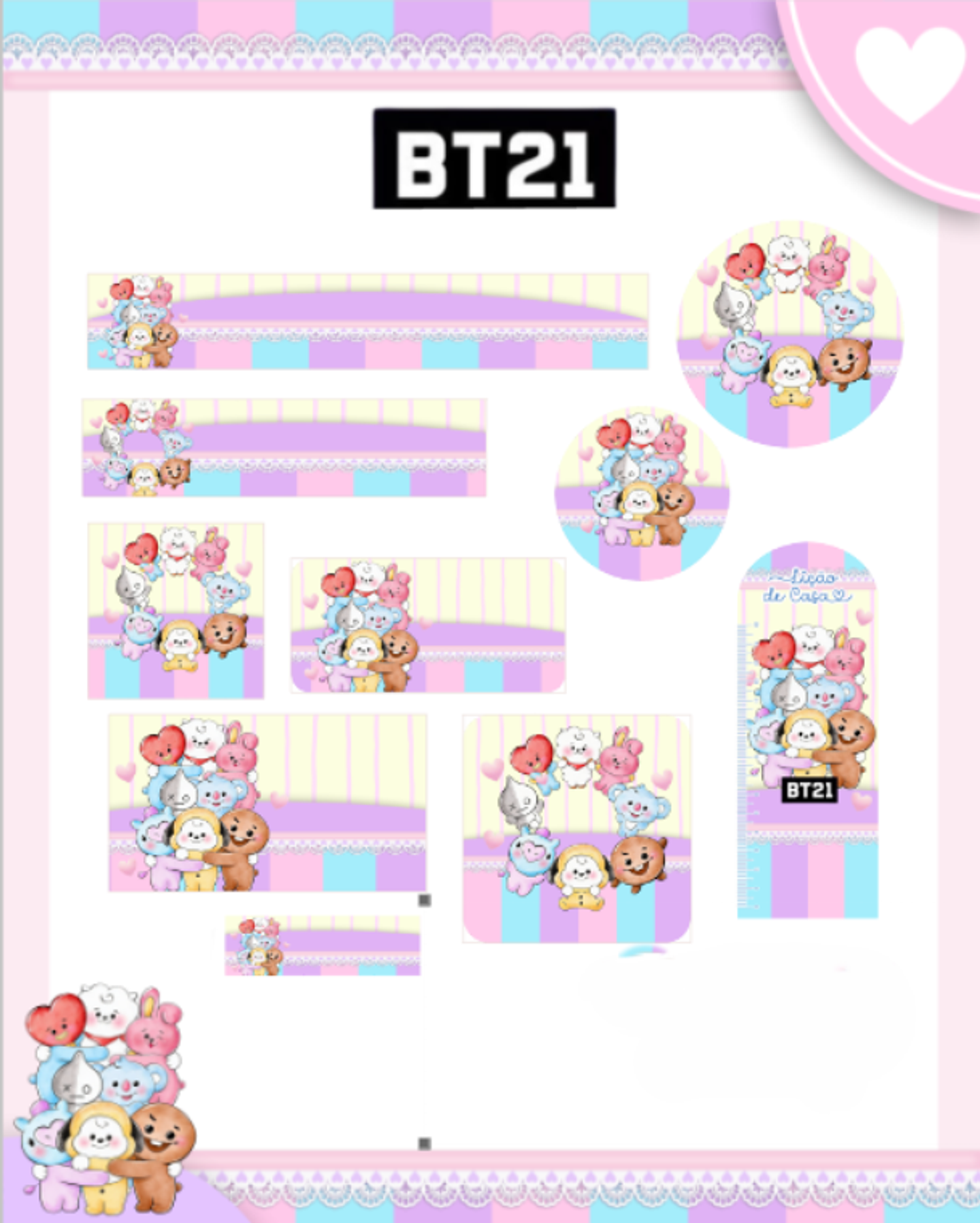 Arquivo Etiqueta Escolar BT21 - PAMELLA 1