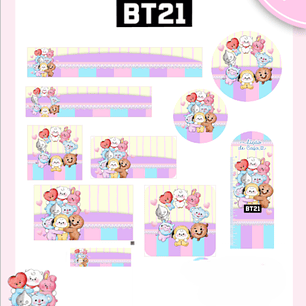 Arquivo Etiqueta Escolar BT21 - PAMELLA
