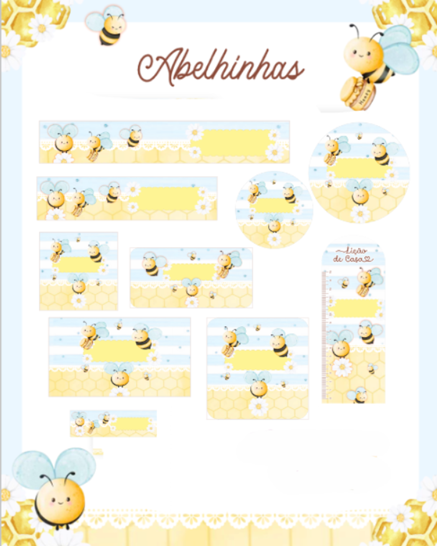 Arquivo Etiqueta Escolar Abelinhas - PAMELLA 1