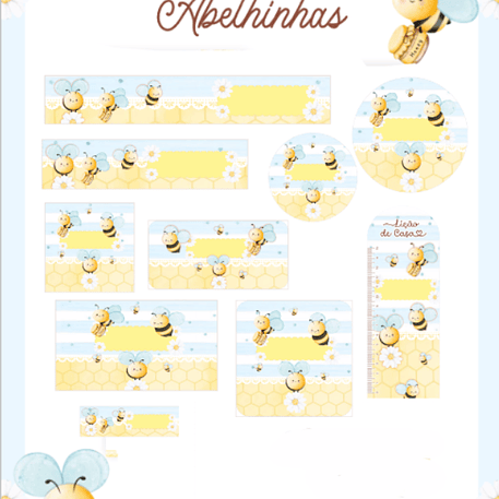 Arquivo Etiqueta Escolar Abelinhas - PAMELLA 1